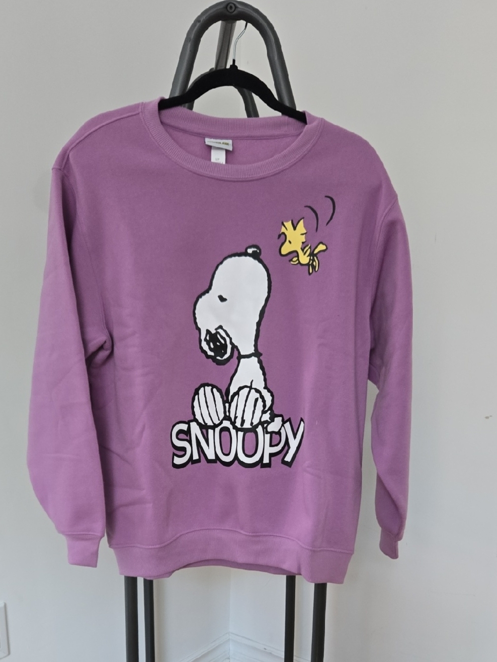 Snoopy Graphic Crewneck Sweatshirt - Lilac